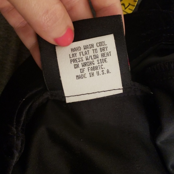 Vintage 90's Velvet Black Skirt - Picture 7 of 7